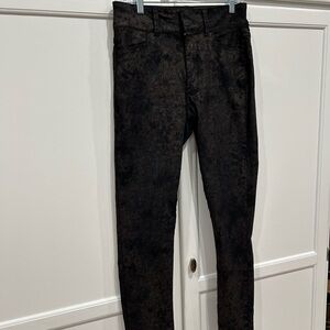 PAIGE Black/metallic Hoxton Skinny Jeans